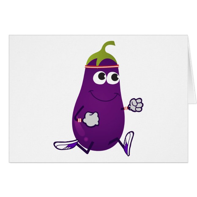 Running Eggplant (Front Horizontal)