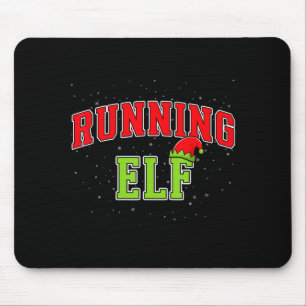 Running Elf Christmas Family Matching Group Xmas R Mouse Mat