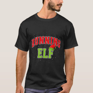 Running Elf Christmas Family Matching Group Xmas R T-Shirt