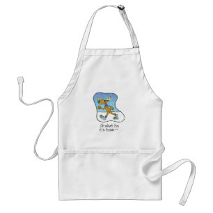 Running Exercise Reindeer Christmas Standard Apron