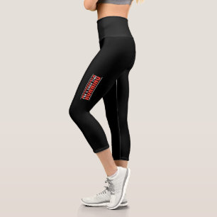 Running for A Good Time - Happy Runner Quote Capri Leggings