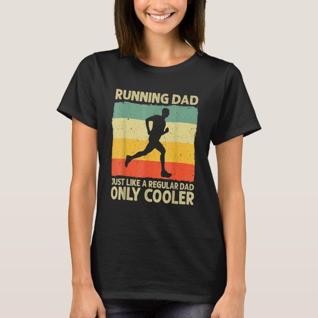 Running For Men Dad Marathon Runner Coach Marathon T-Shirt (Front)
