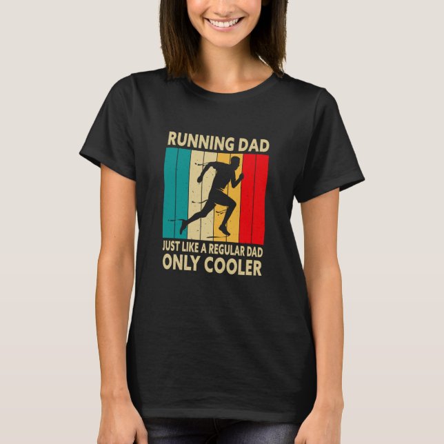 Running For Men Dad Marathon Runner Coach Marathon T-Shirt (Front)