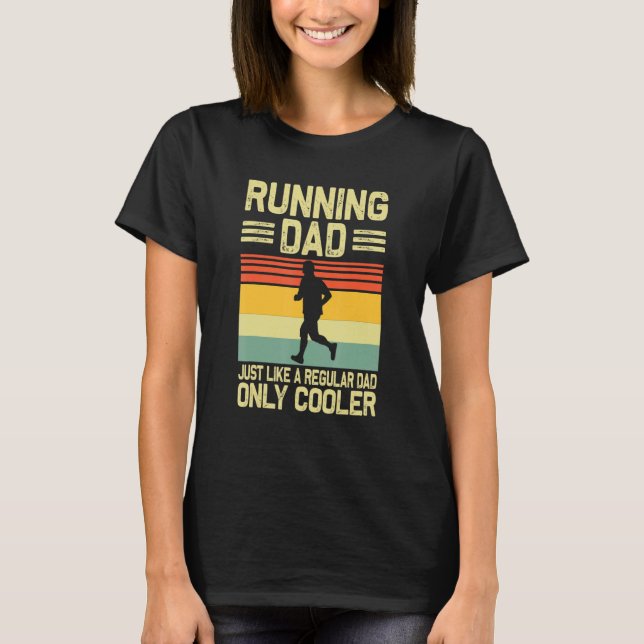 Running For Men Dad Marathon Runner Coach Marathon T-Shirt (Front)