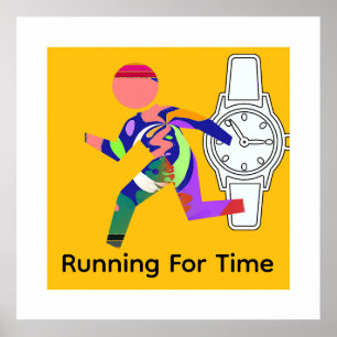 Running For Time Fun Poster