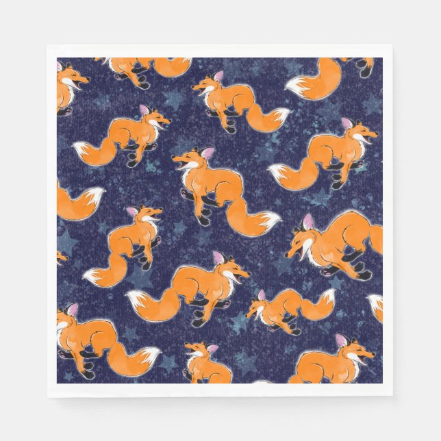 Running Fox Paper Napkin (Front)