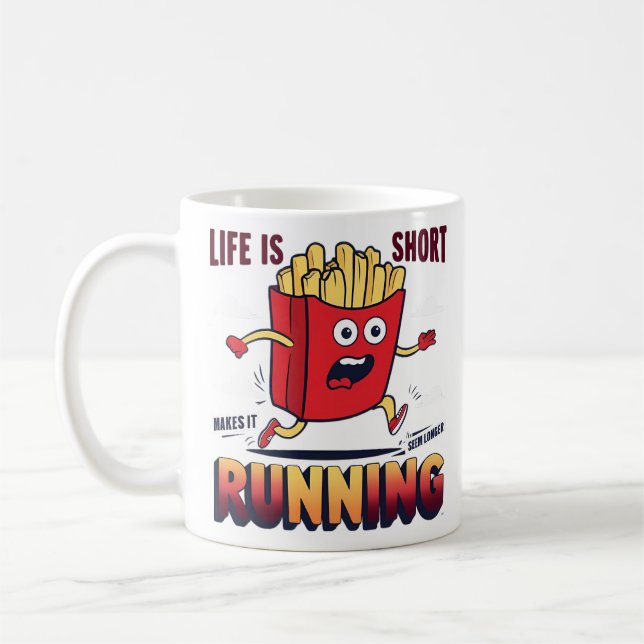 Running french fries coffee mug (Left)