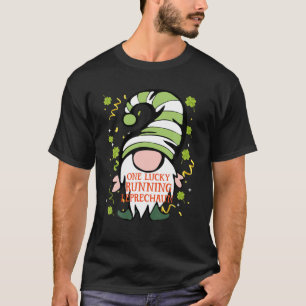 Running Funny St Patrick's Day Lucky Gnome Family T-Shirt