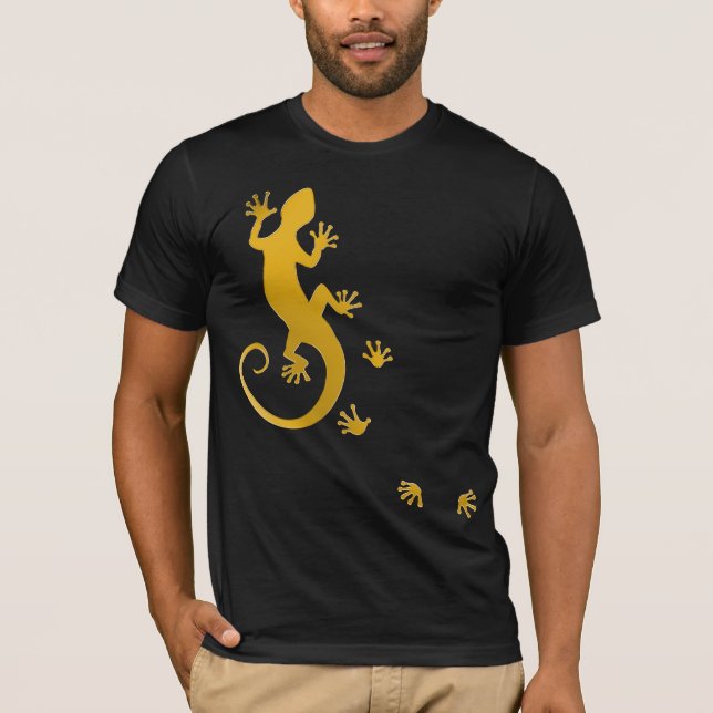 Running Gecko gold T-Shirt (Front)