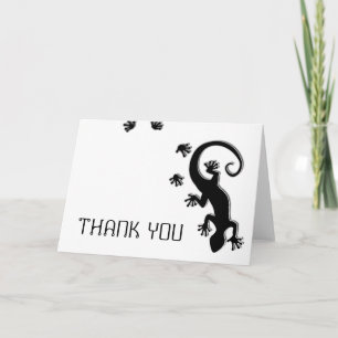 Running Gecko + Thank You Card