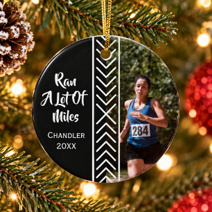 Running Gifts Runner Marathon Miles Marathoner Ceramic Tree Decoration