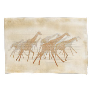 Running Giraffes ID141 Pillowcase