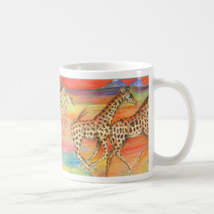 Running Giraffes Mug