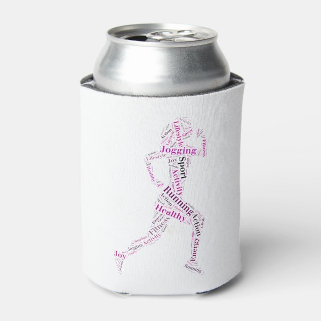 Running girl can cooler (Can Front)