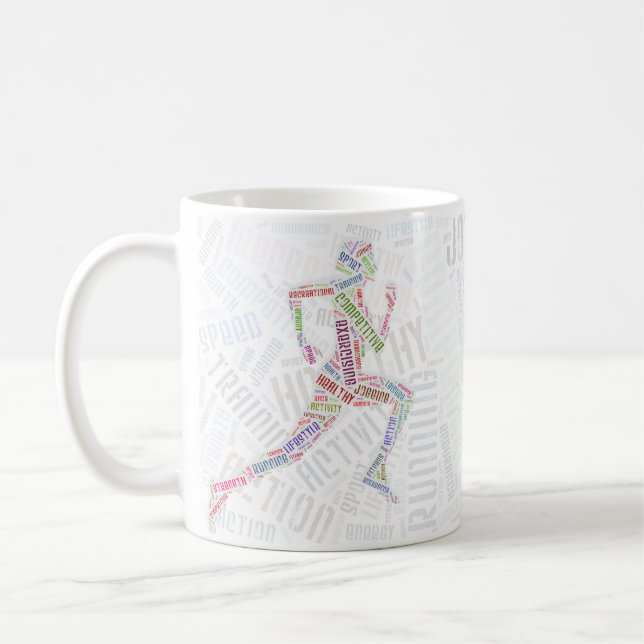 Running girl coffee mug (Left)