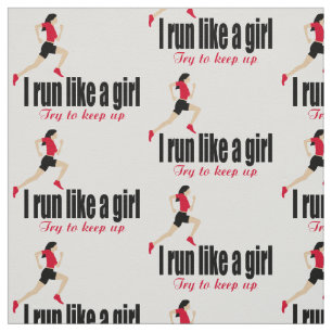 Running girl fabric