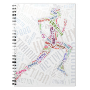 Running girl notebook