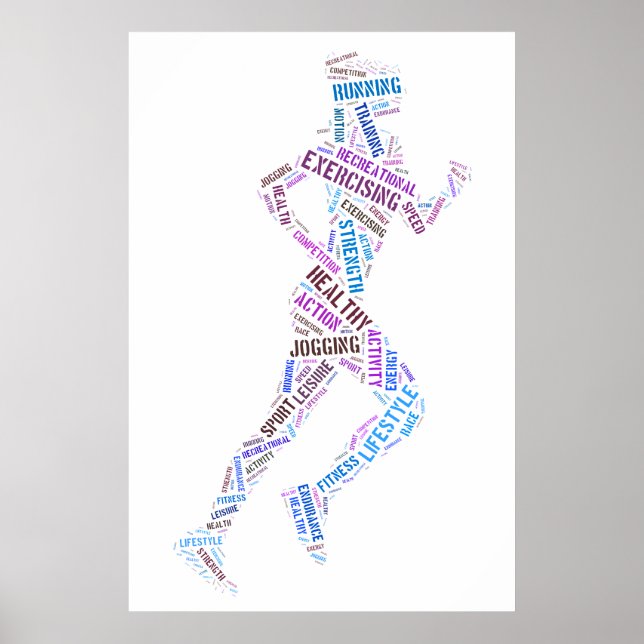 Running girl poster (Front)