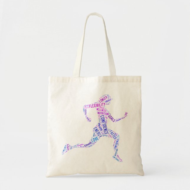 Running girl tote bag (Front)