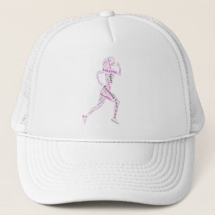 Running girl trucker hat