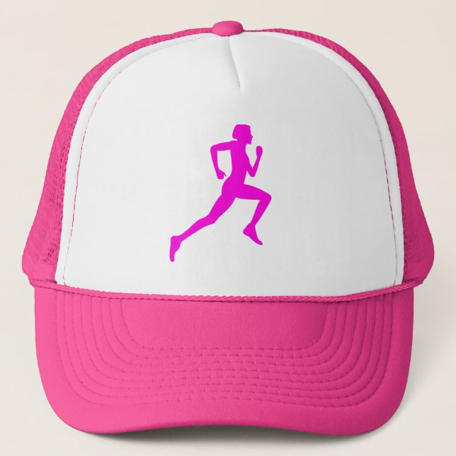 Running girl trucker hat (Front)