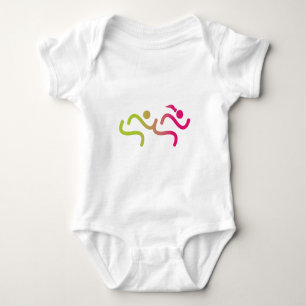 Running Girls Forever Baby Bodysuit