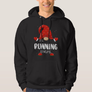 Running Gnome Matching Family Christmas Pajama Hoodie