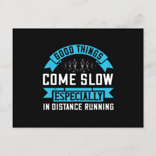Running - Good things come slow Postcard