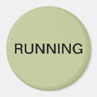 Running green dishwasher magnet