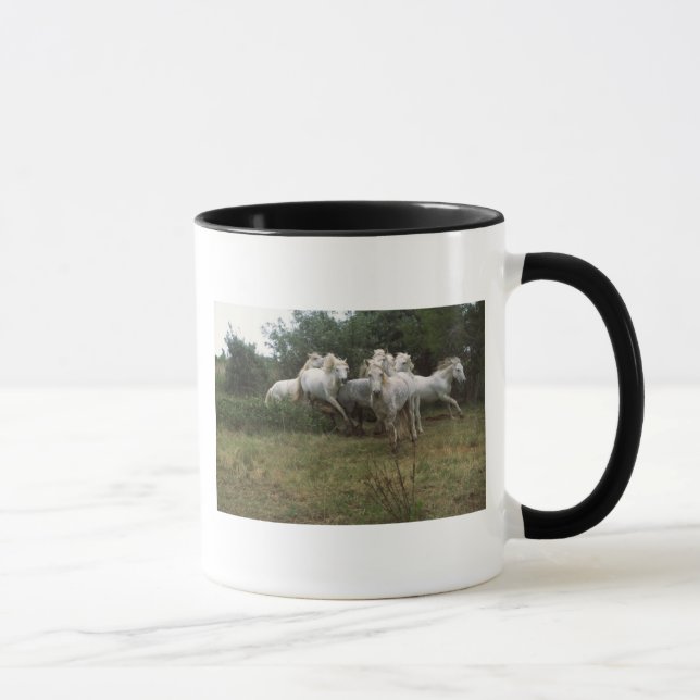 Running Grey Horse Herd Mug (Right)