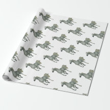 Running Grey Horse