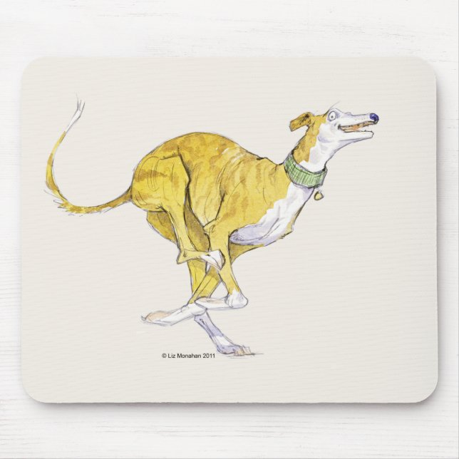 Running Greyhound Mousepad (Front)
