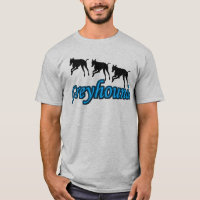 Running Greyhound Trio Silhouettes