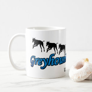 Running Greyhounds Dog Lover Personalised Coffee Mug