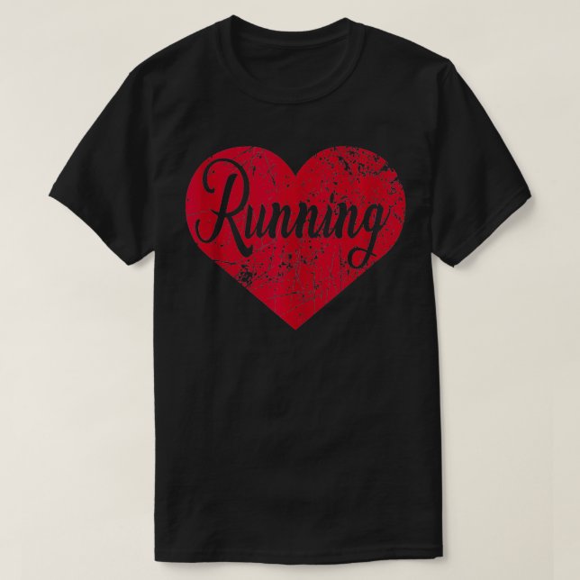 Running Heart  2  T-Shirt (Design Front)