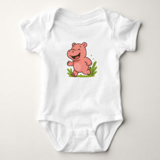 Running Hippo Kids' Shirt