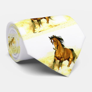 Running Horse Artwork Tie