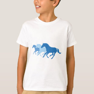 Running Horse (Blue) T-Shirt