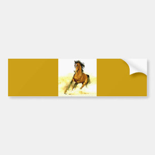 Running Horse Bumper Sticker