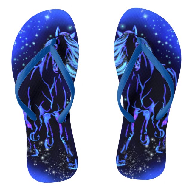 Running Horse Flip Flops (Footbed)