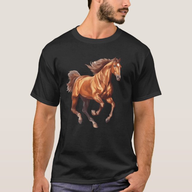 Running Horse friend T-Shirt (Front)