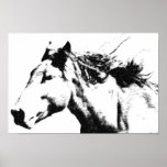 Running Horse Head Pop Art image Poster<br><div class="desc">Running Horse Head Pop Art image</div>