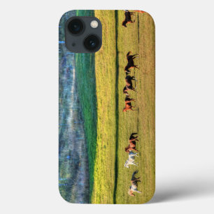 Running Horse Herd & Ranch Pasture Equine Photo 2 iPhone 13 Case
