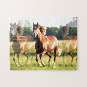 Running Horse Jigsaw Puzzle