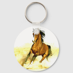 Running Horse Key Ring
