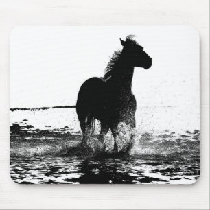 Running Horse Modern Elegant Pop Art Template Mouse Mat