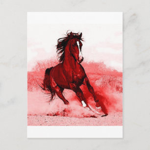Running Horse Postcard