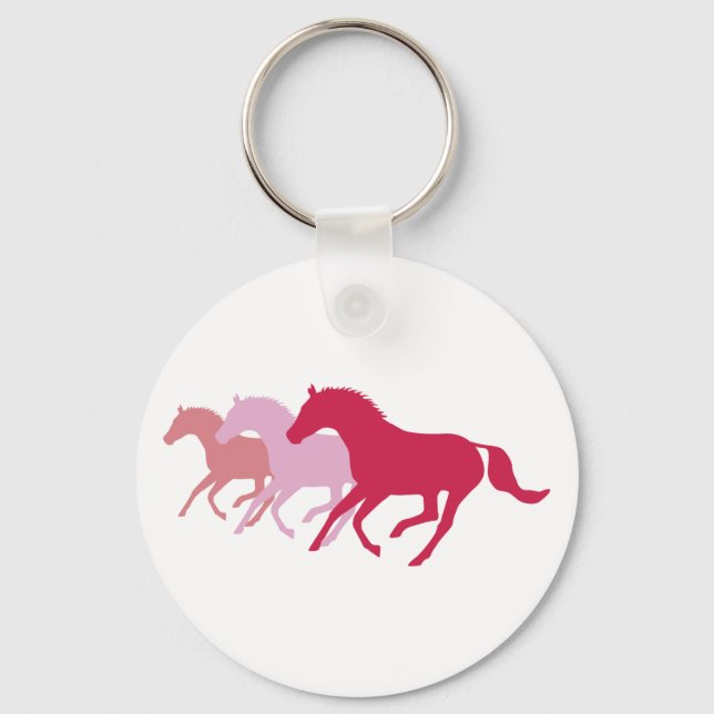 Running Horse (Red) Key Ring (Front)