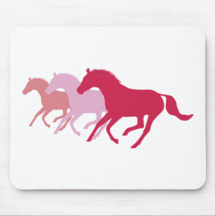 Running Horse (Red) Mouse Mat
