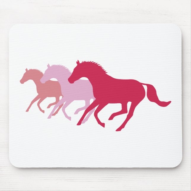 Running Horse (Red) Mouse Mat (Front)